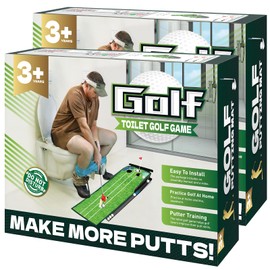 Anyflee Toilet Golf Game Prank Box, Empty Gag Gift Box, Wrap The Actual Gifts with a Fake Box, Funny White Elephant Gifts for Golfer, Husband, Dad, Brother and Boyfriend(Pack of 1)