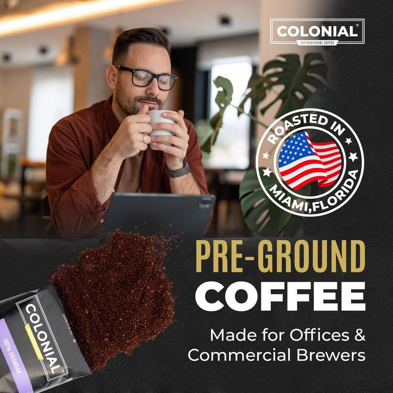 Colonial Coffee 32 Count Single Pot Coffee Packets – 100%