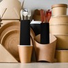 Geelin 500 Pcs Paper Silverware Bags 10" x 2-3/4" Kraft