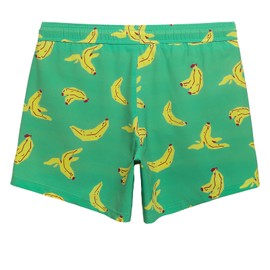 maamgic Mens Swim Trunks with Compression Liner 5" Stretch Beach Shorts Quick Dry with Zipper Pockets No-Chafing Board Shorts Banana S