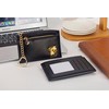 knockno Leather Zip Credit Card Holder Case with 1 Clear
