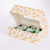 evelay Easter Cupcake Boxes 6 Hole Muffin Treat Box With