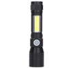LED Flashlight Rechargeable Torch LED Pocket Flashlight with COB Light