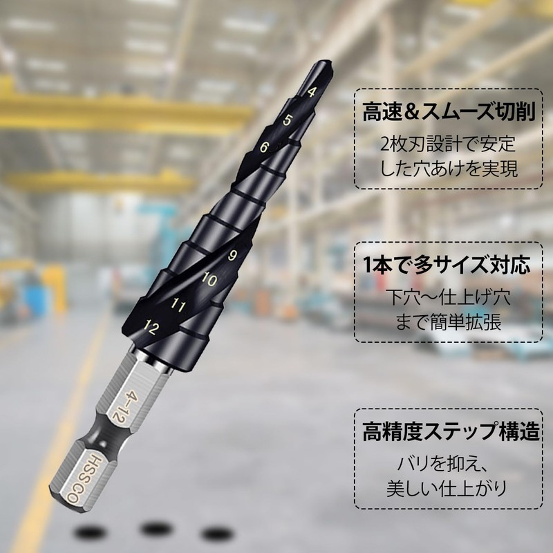 Hexagonal Shaft 0.25 inches (6.35 mm) Titanium Nitride Aluminum Coating