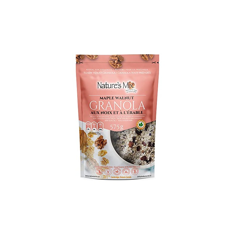 Nature's Mix Maple Walnut Granola - Canadian Locally Made, Maple