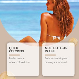 Self Tanner Tanning Lotion - Organic Ingredients Sunless Gradual Fake Tan Lotion,Streak-Free Natural Glow, Fair to Medium for Women & Men100G (1Pcs)