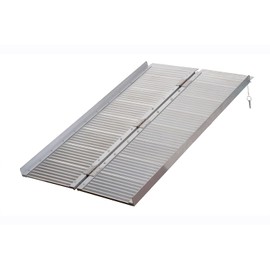 MOTORHOT 2FT Long Wheelchair Ramp,Portable Aluminum Non-Slip Door Threshold Handicap Folding Ramp for Home Steps, Mobility Scooter, Doorways, Curbs, Stairs Ramp 600lbs Capacity, 24" L x 28.3" W