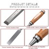 Wood Chisel Tool Sets, Sturdy Chrome Vanadium Steel Chisel with