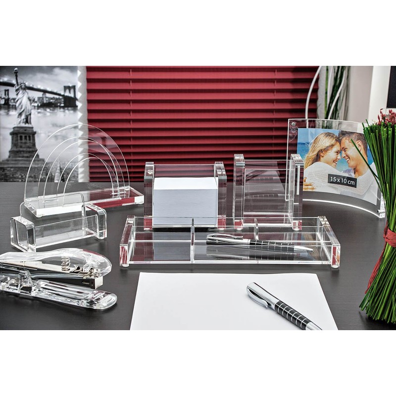 Wedo Cristallic - Cubic Note-Slip Holder with Sheets - Transparent