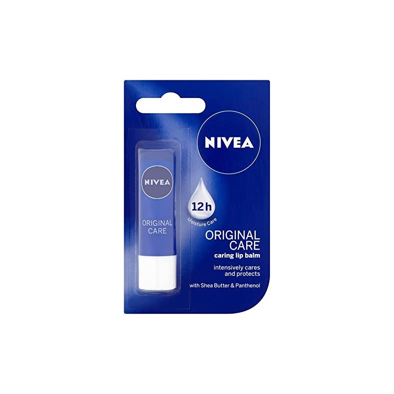NIVEA Original Care Caring Lip Balm, 4.8 g