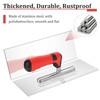 4 PcsTile Tools Stainless Steel Square Notched Trowel Set (Notch