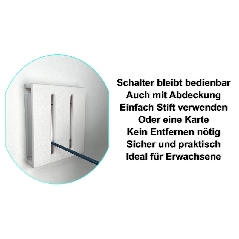 Decoralin Light Switch and Socket Cover - Child Lock &