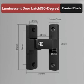Glow 90 Degree Stainless Steel Bolt Special Door lockflip Door Lock Curved Door Lock bucklewooden Fence Door Lock