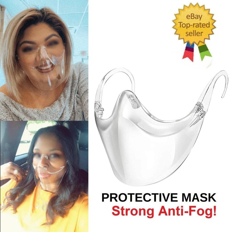 Generic Durable Mask Face Shield Combination PC Reusable Clear Face