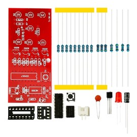 LED Electronic Lucky Dice Fun Kit, Electronics Training Welding Board, Electronic DIY Soldering Kit for Welding Practice
