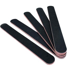 Nail File 50 PCS Professional Double Sided 100/180 Grit Nail Files Emery Board Black Manicure Pedicure Tool and Nail Buffering Files
