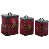 Park Designs Red Dawn Red Canisters Set of 3