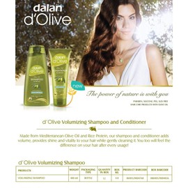 Dalan d'Olive Pure Olive Oil Volumizing Shampoo 400ml