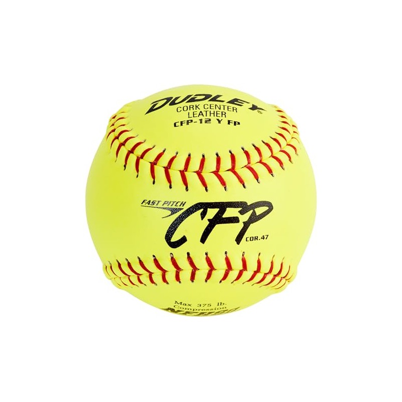 Dudley 12" CFP Leather Fastpitch Softball-12 Pack