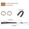 sourcing map Smooth Leather Wristlet Strap, Prevent Drop Wrist Lanyard