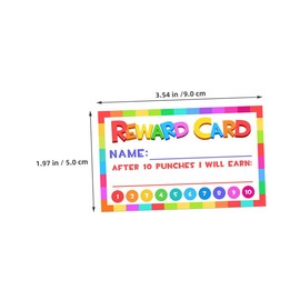 Gadpiparty 50pcs Multipurpose Reward Punch Cards for Classroom Behavior Management Positive Reinforcement Incentive Cards Teacher Encouragement Tools for Students