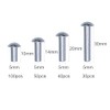 Tutuxio 220pcs M5 Diameter 10mm 14mm 20mm 30mm Length Aluminum