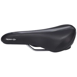 Terry Fisio GT 423 001 67 Men's Saddle with Light FeC Steel Frame and DuraLux Microfibre Outer Material in Black, Seat Width: 9 cm - 12 cm