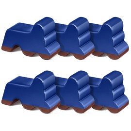 Kigeli 6 Pcs Resin Garden Pot Feet for Outdoor Planters 3 Inch Long 1.5 Inch Tall Flower Handmade Elevator Plant Feet Frost Proof Lifter for 14-20 in Pot(Royal Blue)