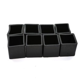 Autuwintor Rubber Leg Tips Square,Chair Leg Caps for Hardwood Floors,0.79x0.79/20x20mm(Lxw),8 Pcs