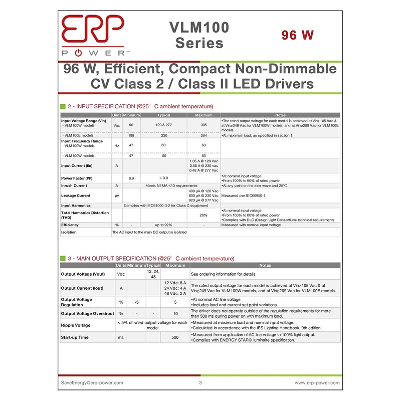 ERP POWER VLM100W-24 VLM series 100 W 24V - 1