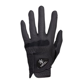 HIRZL Basic Equestrian Unisex Riding Gloves (7, Black)