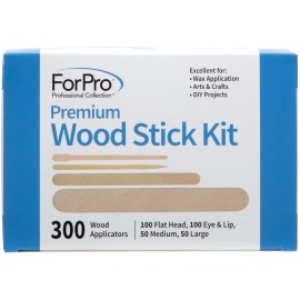 ForPro Professional Collection 300 Count Premium Wood Waxing Applicators for Hair Removal and Crafts