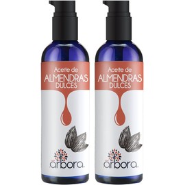 Árbora Aceite de Almendras puro hidratación piel cabello y uñas 2 pack