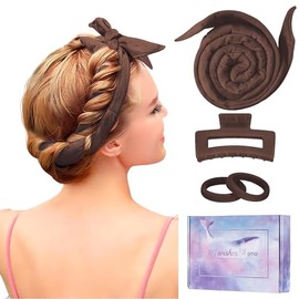 Flylipu Diadema Rizadora Sin Calor Rizadores De Pelo Extra Largos Y Suaves De 152 Cm Para Dormir Rizos Sin Calor Para Todo Tipo De Cabello Kit De Pein