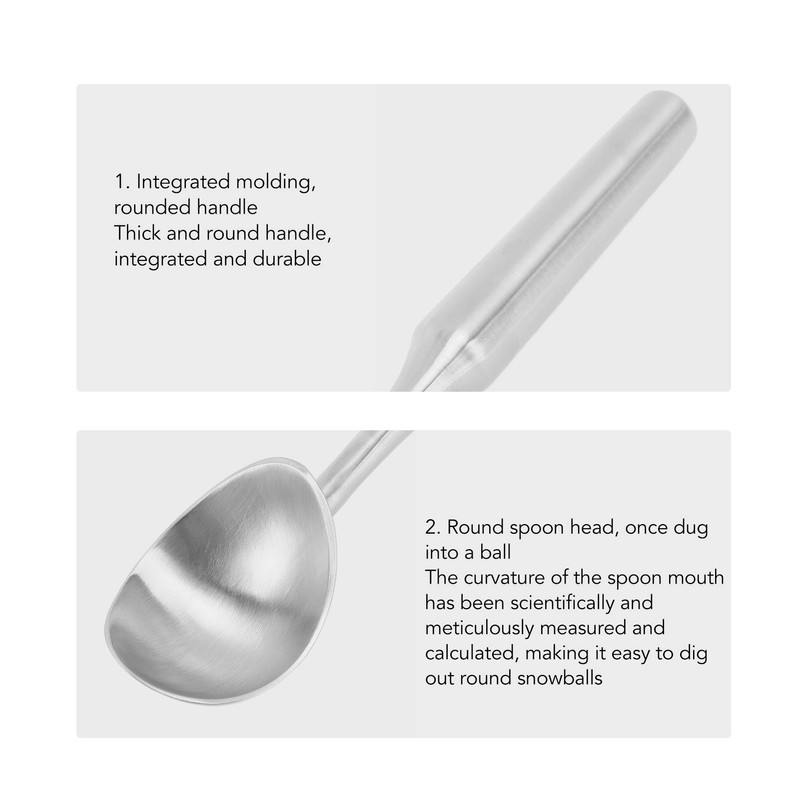 304 Stainless Steel Ice Cream Scoop Long Handle Fruit Ice