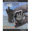 Umibozu Fishing Gloves, Winter, Cold Protection, YKK Waterproof Zipper, Fleece-Lined,