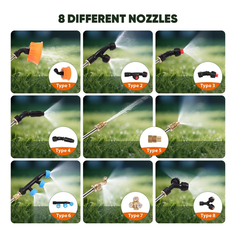 4.2 Gallon Battery Powered Backpack Sprayer, 21V Powerful Electric Sprayers