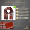 LINDENMANN Men's Scarf Light 100% Organic Cotton Red, red, Unit