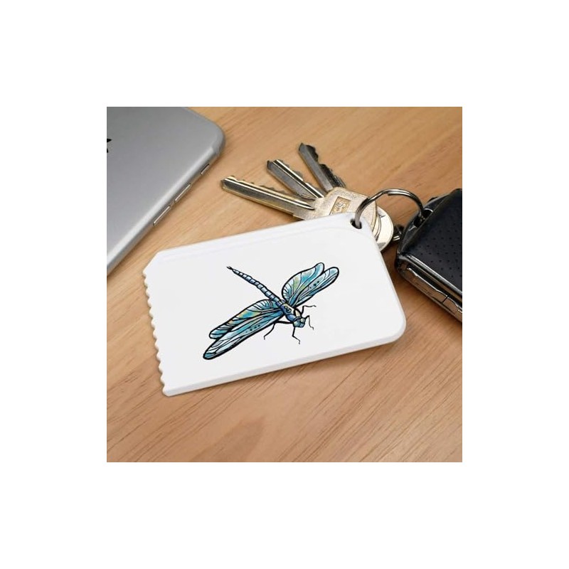 Azeeda 'Blue Dragonfly' Plastic Ice Scraper (IC00034730)