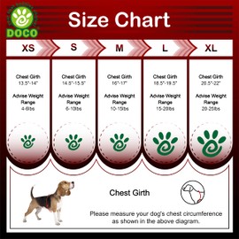 DOCO Athletica Quick FIT Mesh Harness - No Choke, Custom-Fit & Perfect for Small and Medium Sized Dogs