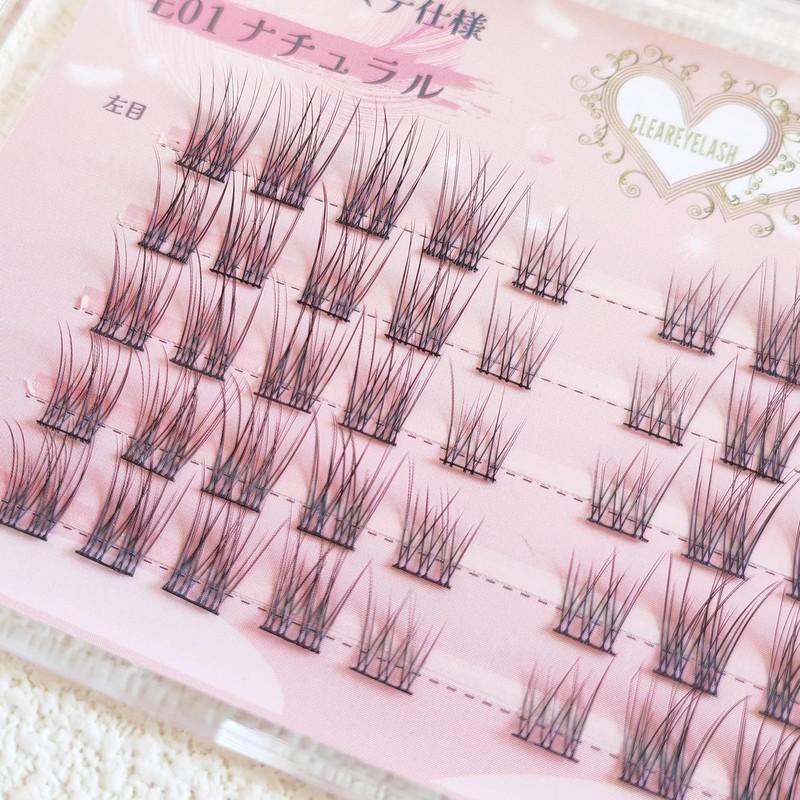 CLEAREYELASH Partial False Eyelashes, Large Capacity, 50 pcs, Korea, Natural,