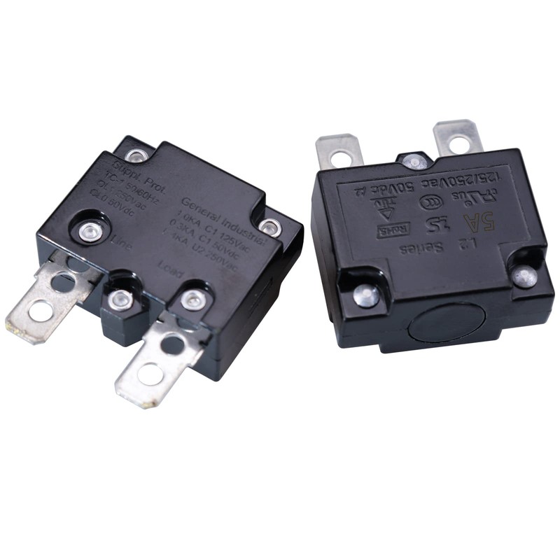 ZOOKOTO 2Pcs 5A Automatic Thermal Circuit Breaker Thermal Overload Protector