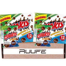 Chokis Colombia (24 pack) Bolitas de maiz Corn balls covered in lots of chocolate Colombian snack colombian food producto colombiano mekato colombiano comida colombiana