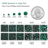 6736pcs Hotfix Rhinestones Flatback,Green Rhinestones for Crafts Clothes Mixed 5