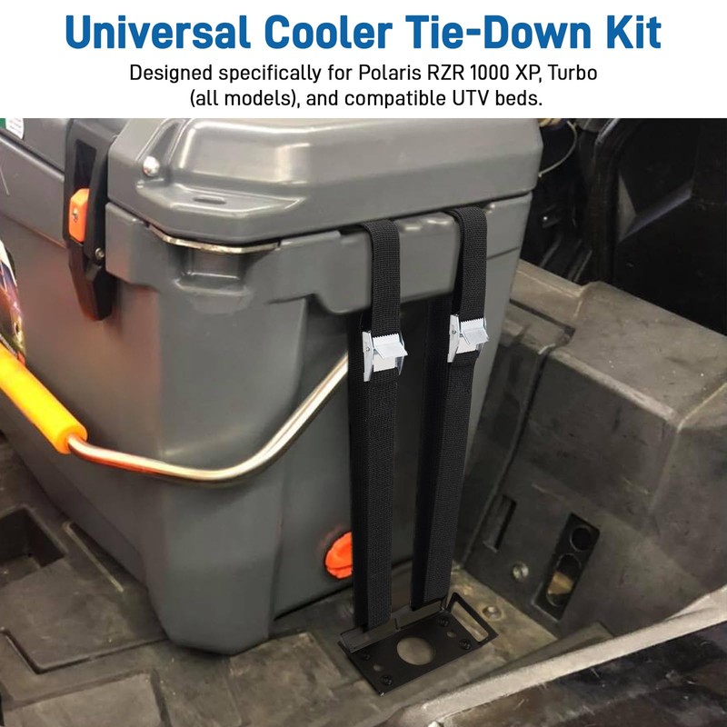 JERBOR Universal Cooler Tie-Down Kit Compatible with Polaris RZR 1000