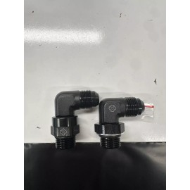 Fasster X771A -8AN Flare To -8 ORB LOW PROFILE Male 90° AN Flare Aluminum SWIVEL Fitting
