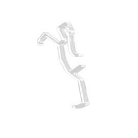 2.5 Inch Clear Valance Clips (4-Pack) - Invisible Heavy-Duty Brackets for Blinds - Works with Wood & Metal Treatments - No Tools Needed