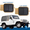APPERFiT Exterior Door Handles w/Keepers Compatible with Jeep Wrangler YJ