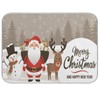 Christmas Deer Dish Drying Mat 16x18 inch Absorbent Reversible Microfiber