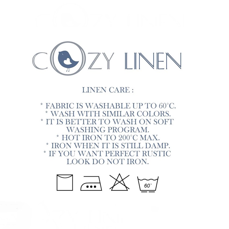 Cozy Linen Natural Linen Laundry Bag - Large Storage Bag